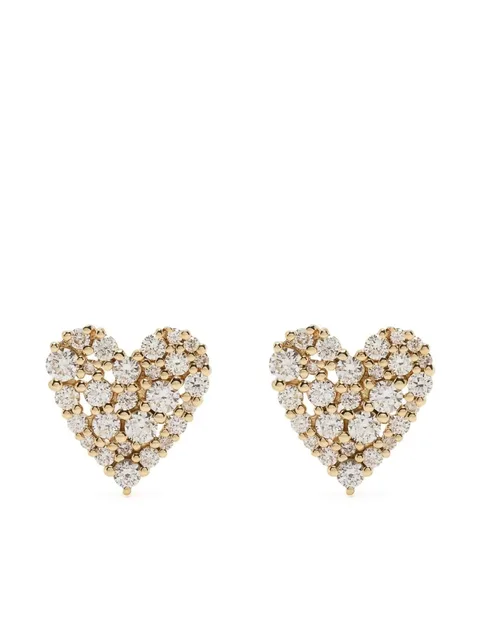 серьга Cocktail Heart из желтого золота с бриллиантами