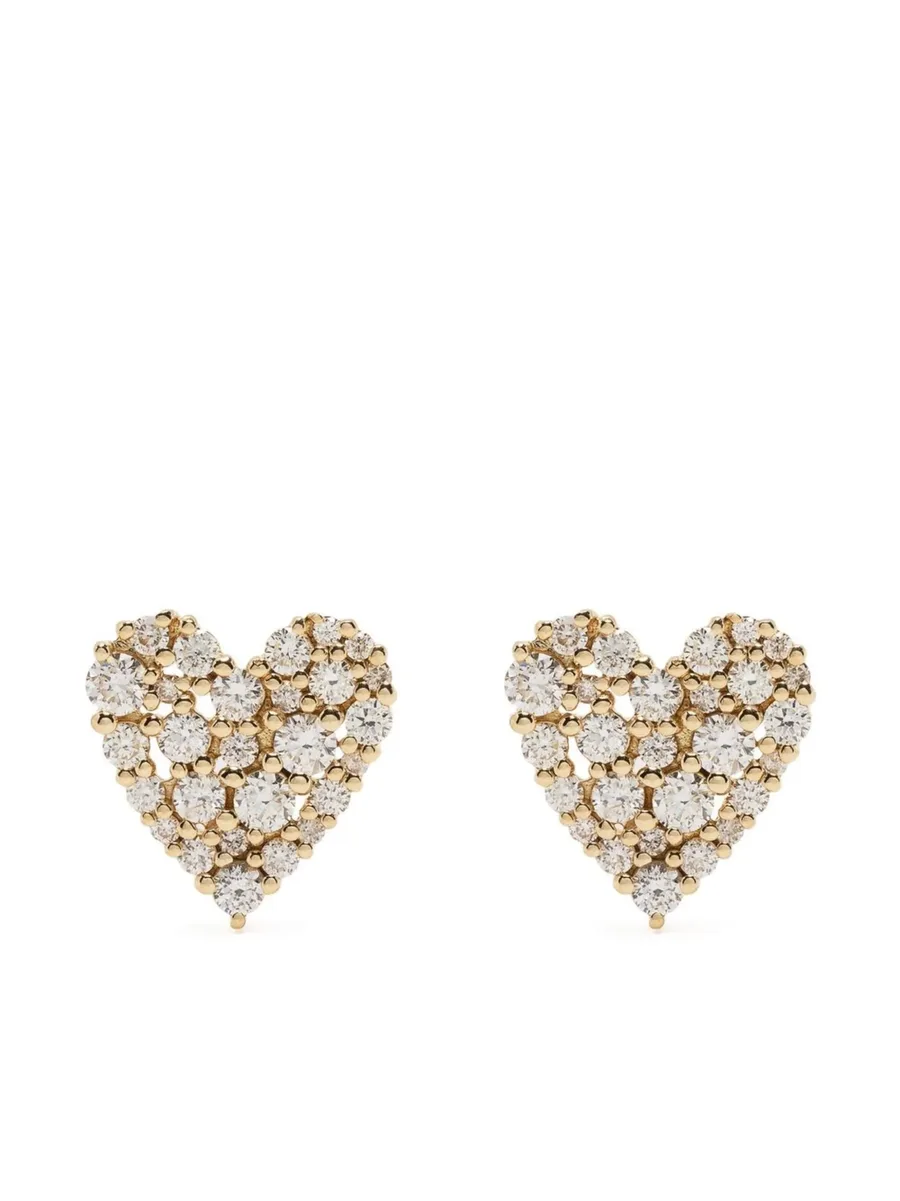 серьга Cocktail Heart из желтого золота с бриллиантами 1