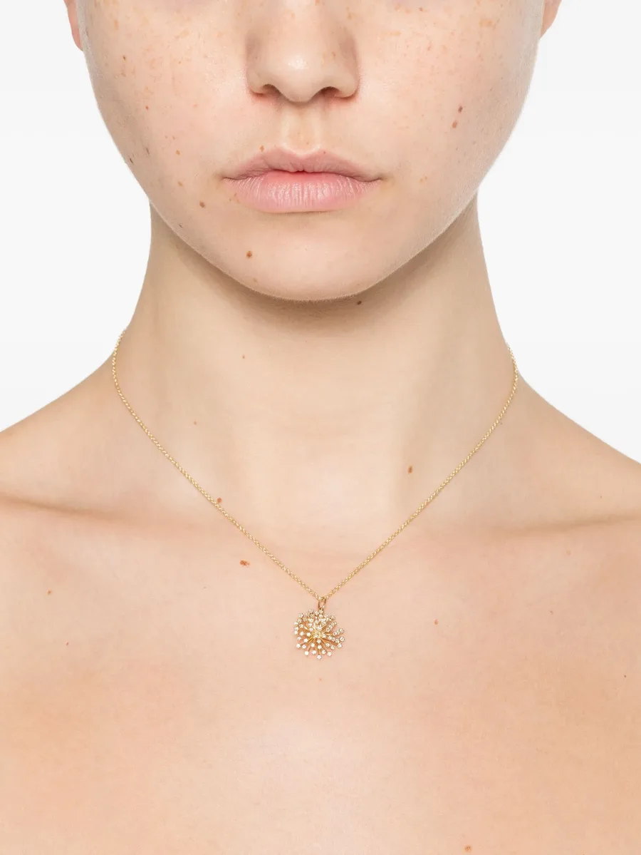 14CT yellow gold Burst necklace 4