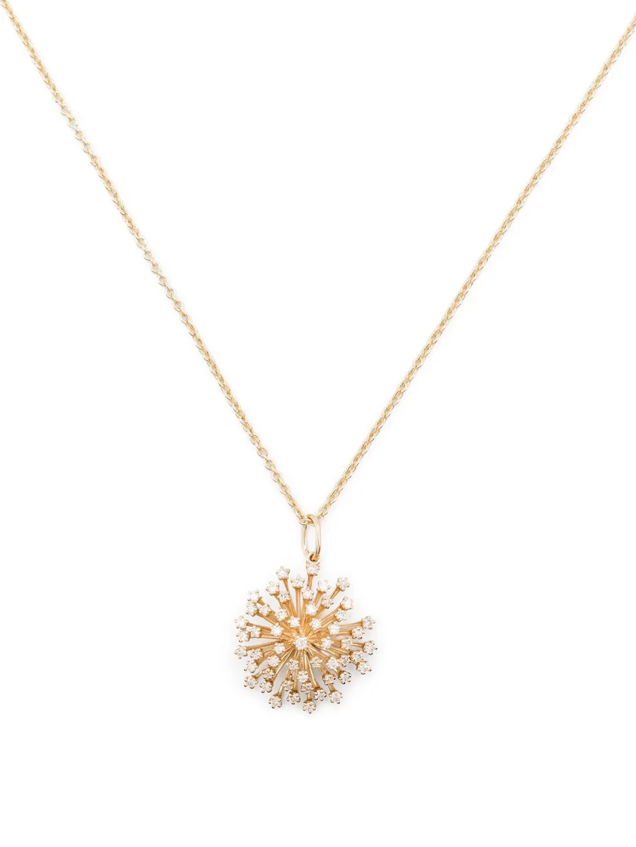 14CT yellow gold Burst necklace 6