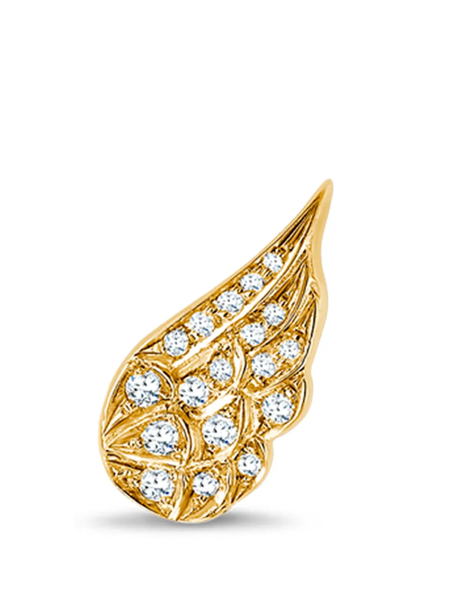 серьги Tiara из желтого золота с бриллиантами 4