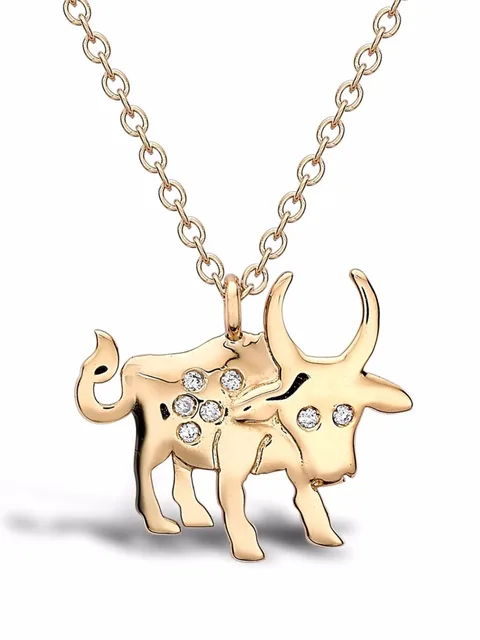 колье Zodiac Ox из желтого золота с бриллиантами