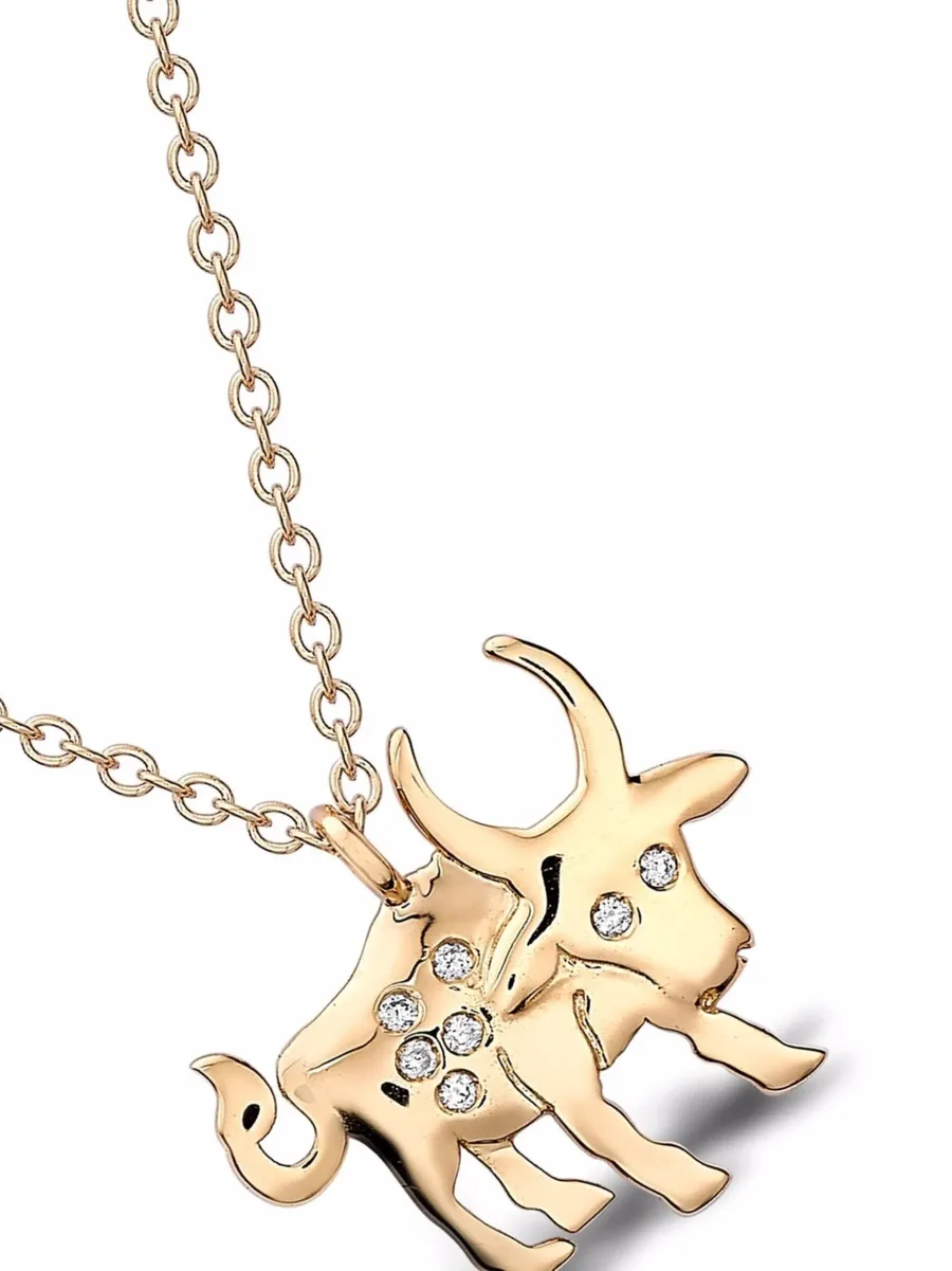 колье Zodiac Ox из желтого золота с бриллиантами 4