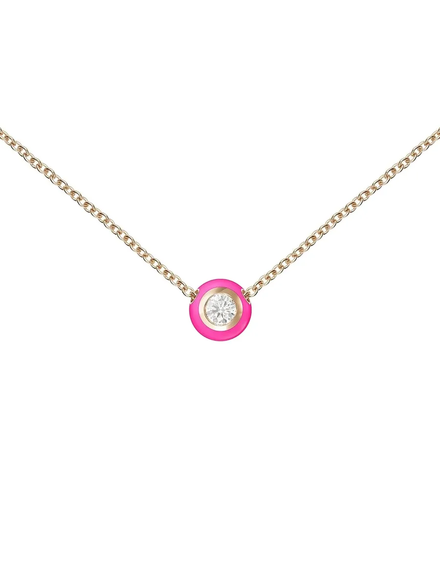 колье Neon Pink Audrey из розового золота 2