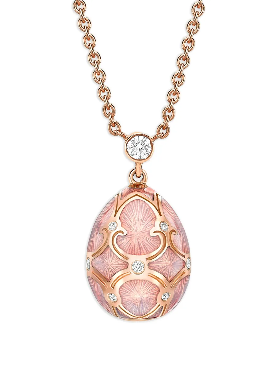 колье Heritage Petite Egg из розового золота 4
