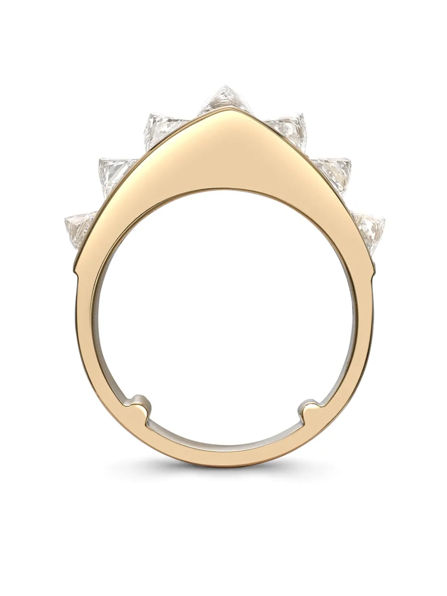 кольцо RockChic из желтого золота с бриллиантами 5