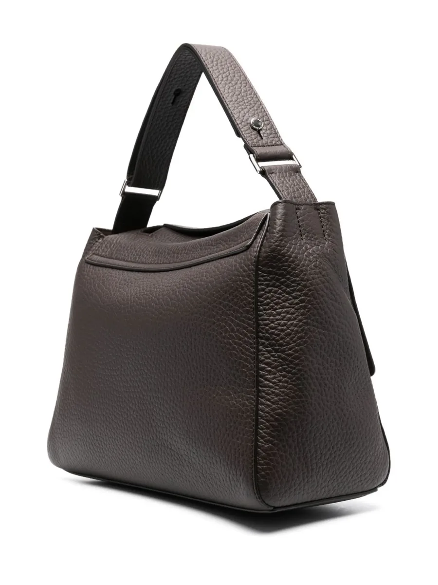 logo-lettering leather bag 4