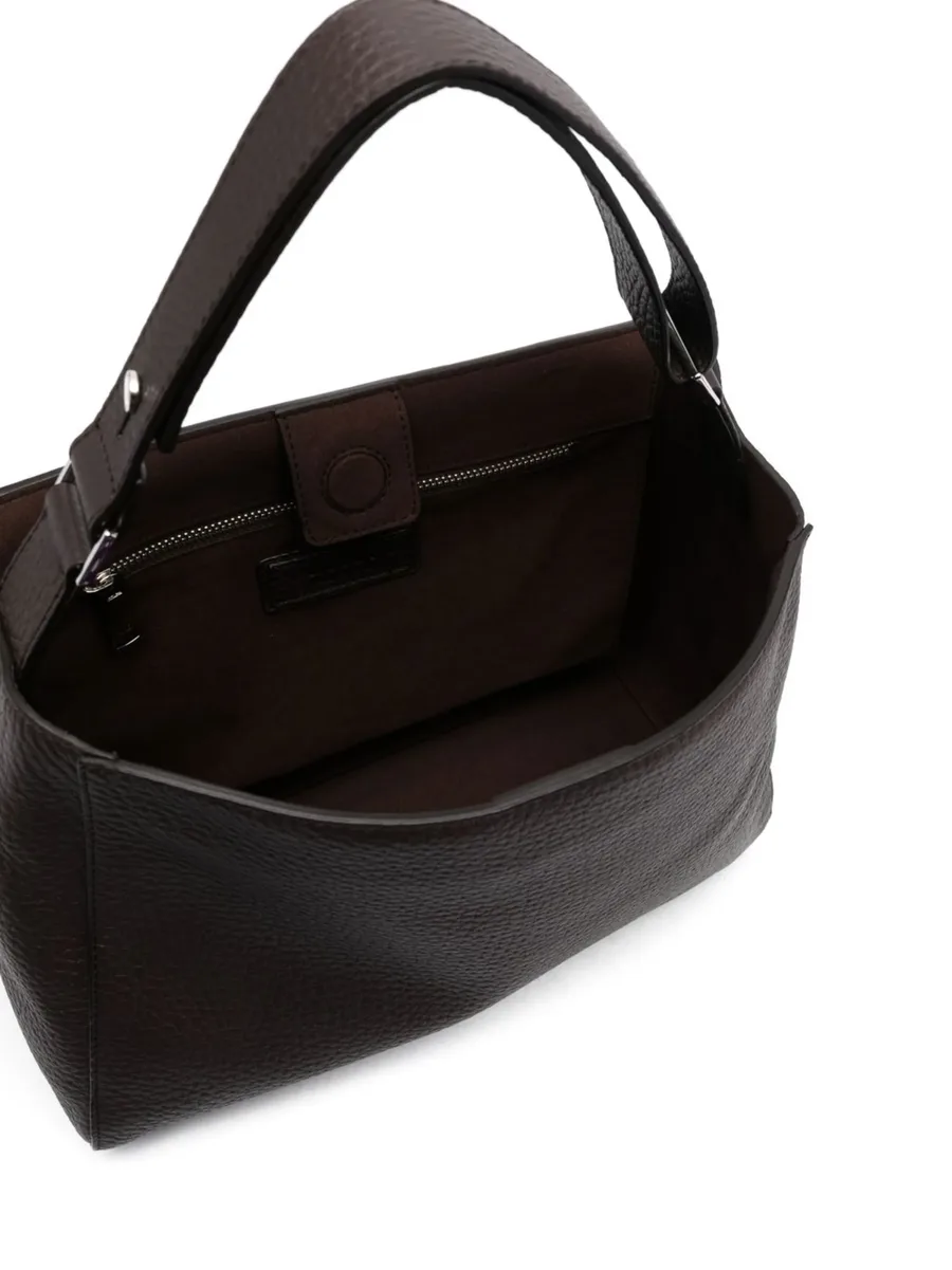 logo-lettering leather bag 7