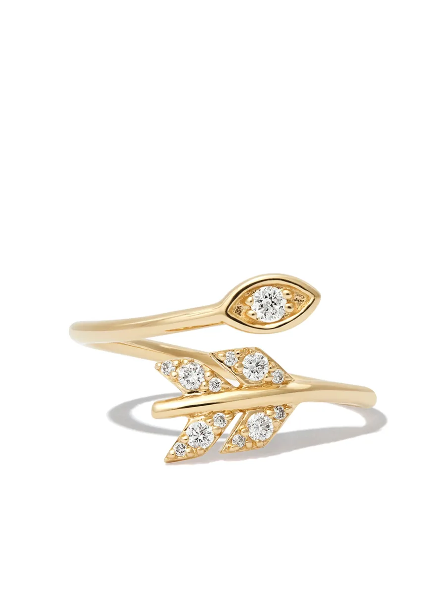 14kt yellow gold Marquis diamond ring 4