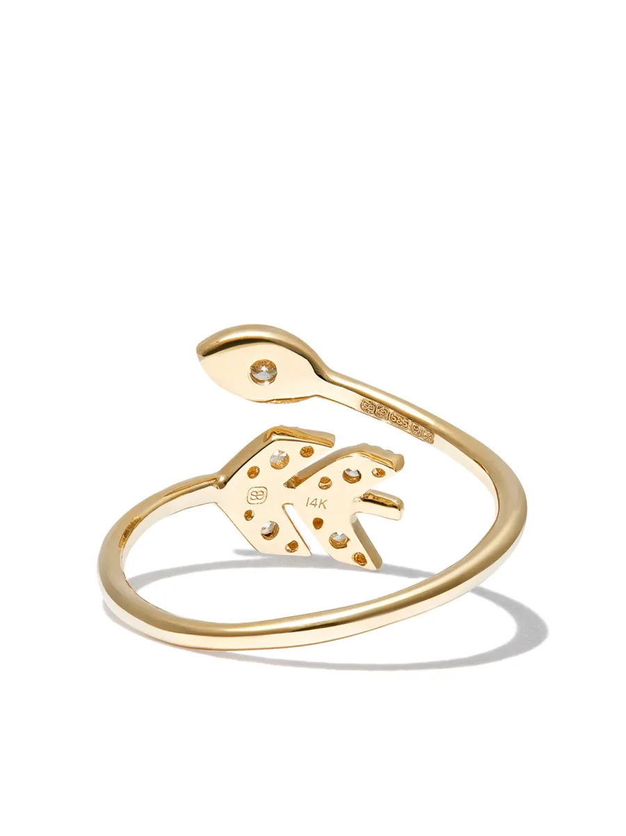 14kt yellow gold Marquis diamond ring 6