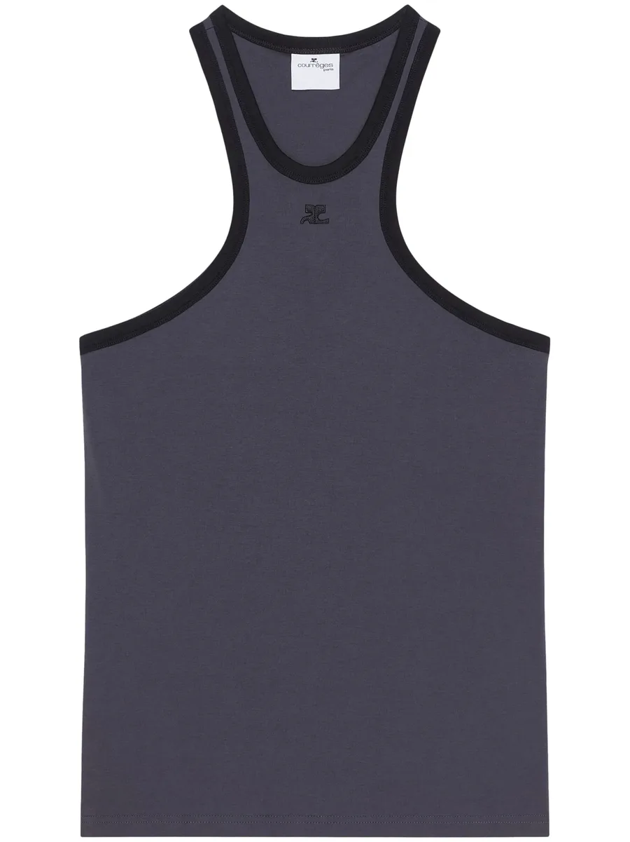 contrasting-trim scuba tank top 2