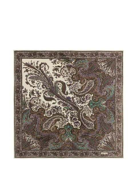 paisley crepe de chine scarf