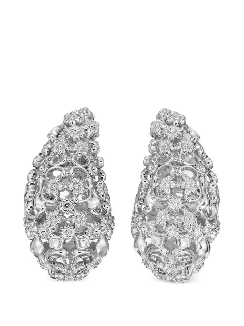 серебристые сережки