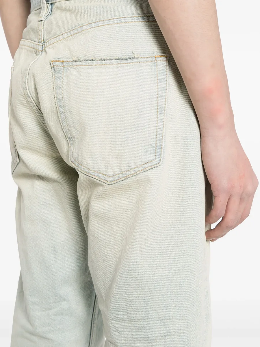logo-tag mid-rise straight-leg jeans 9