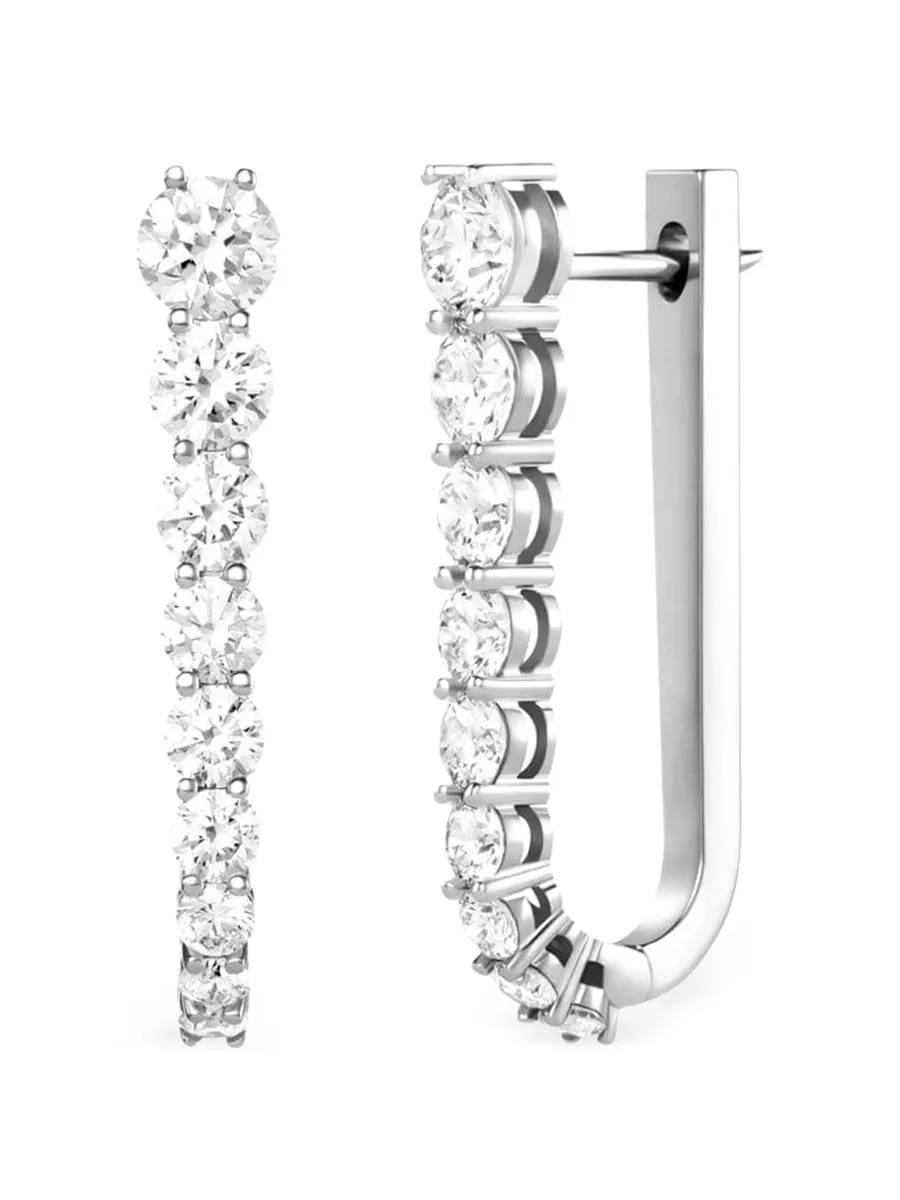 серьги Aria из желтого золота с бриллиантами 6