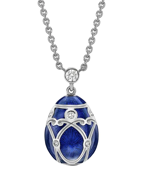 колье Heritage Palais Petite Egg из белого золота с бриллиантами