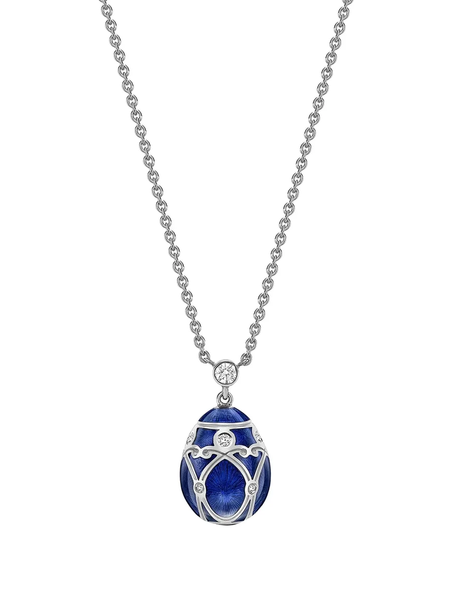 колье Heritage Palais Petite Egg из белого золота с бриллиантами 6