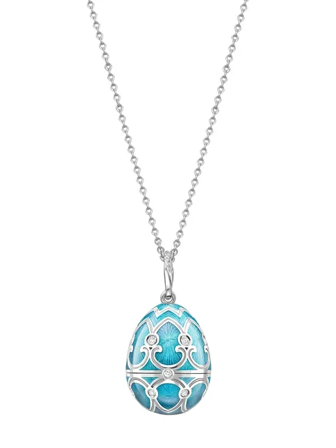 колье Heritage Snowflake Surprise Locket из белого золота с бриллиантами
