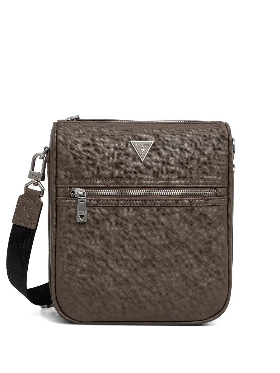 Milano logo-plaque zip messenger bag 2