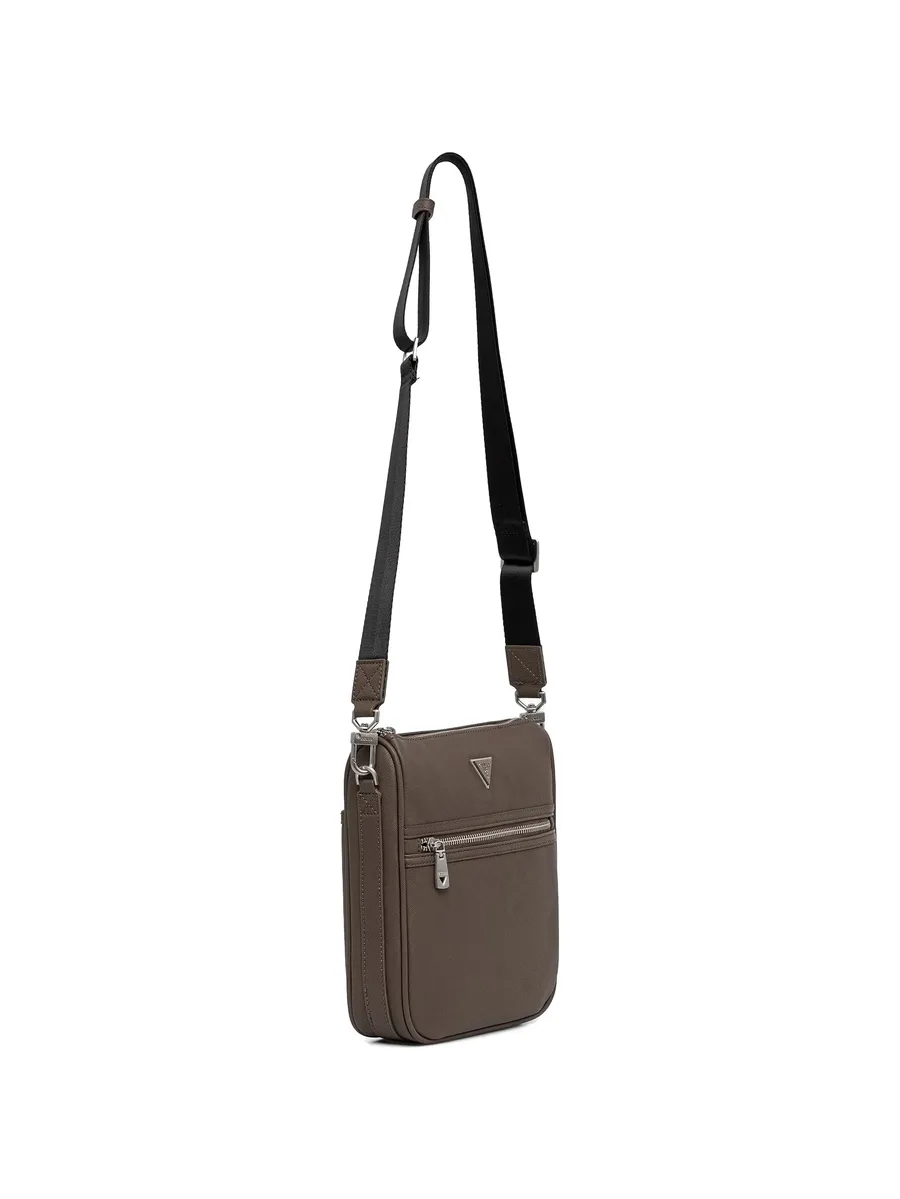 Milano logo-plaque zip messenger bag 4