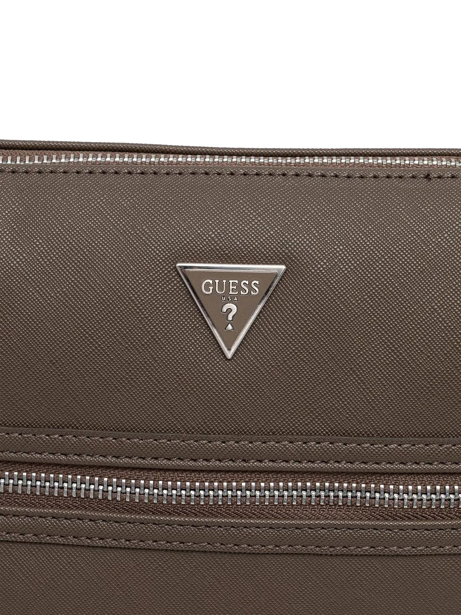 Milano logo-plaque zip messenger bag 8