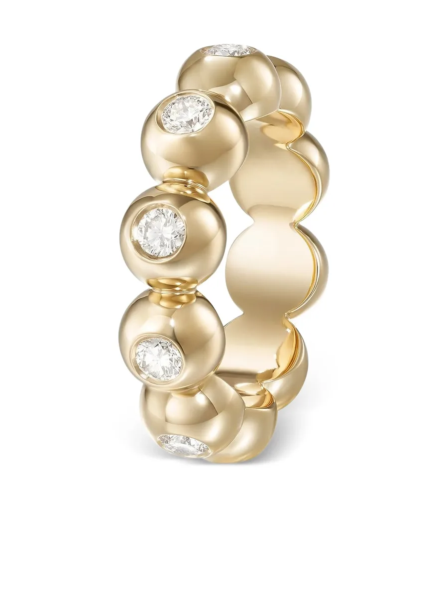 кольцо Audrey Eternity Band из желтого золота 2