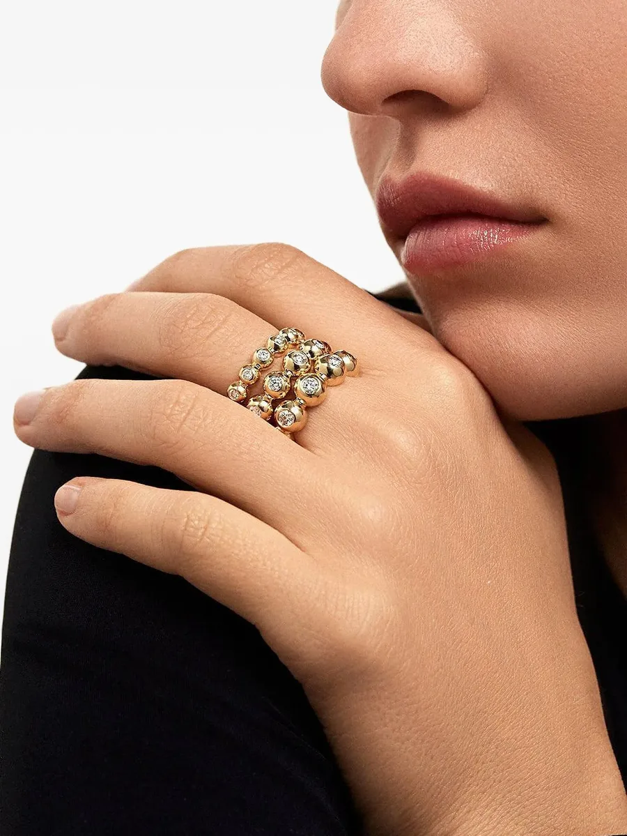 кольцо Audrey Eternity Band из желтого золота 6