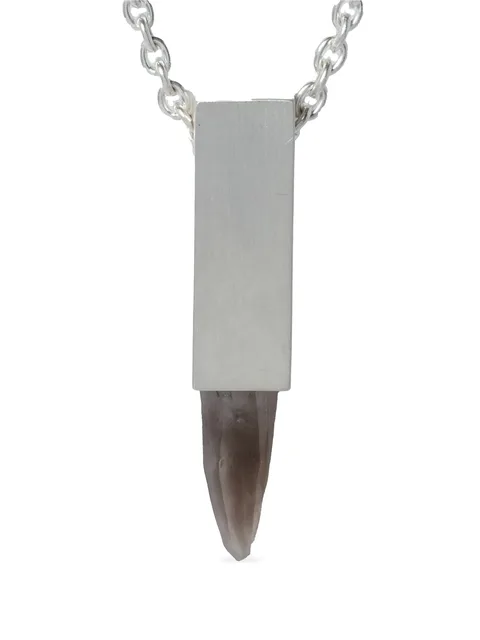 серебряное колье Talisman Cuboid с кварцем