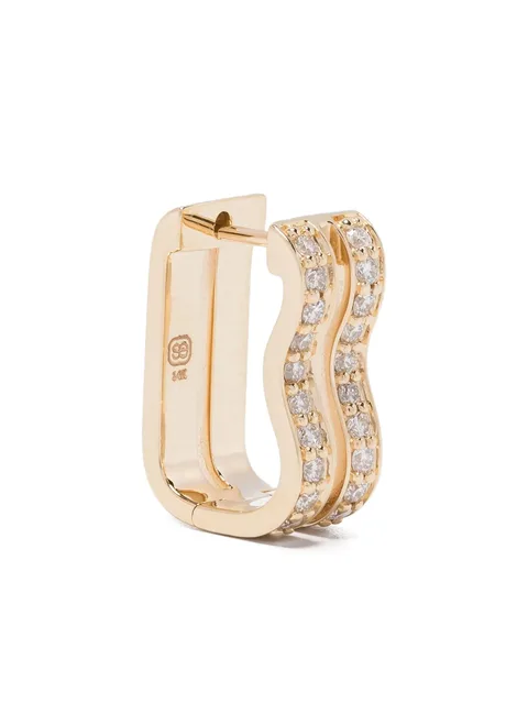 14CT gold diamond earrings