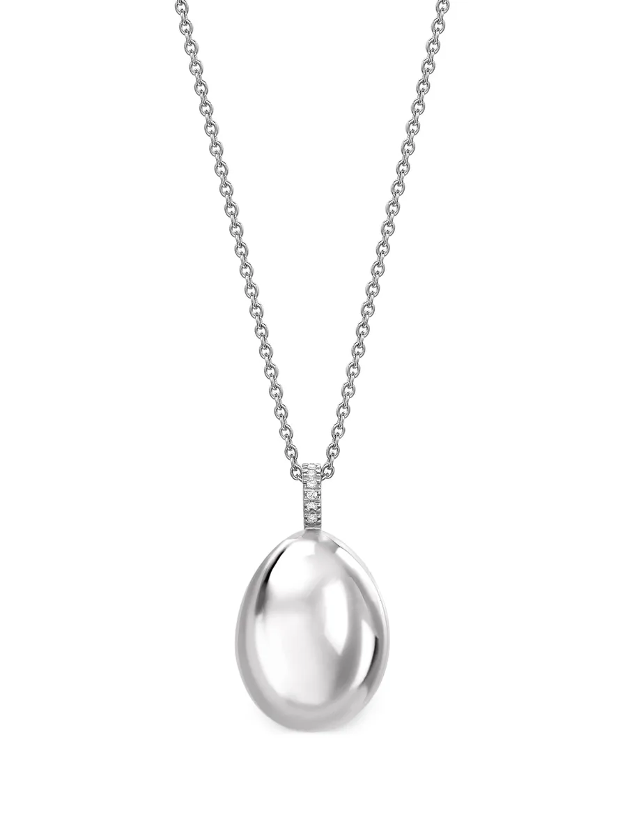 колье Fabergé Essence Egg из белого золота с подвеской 2