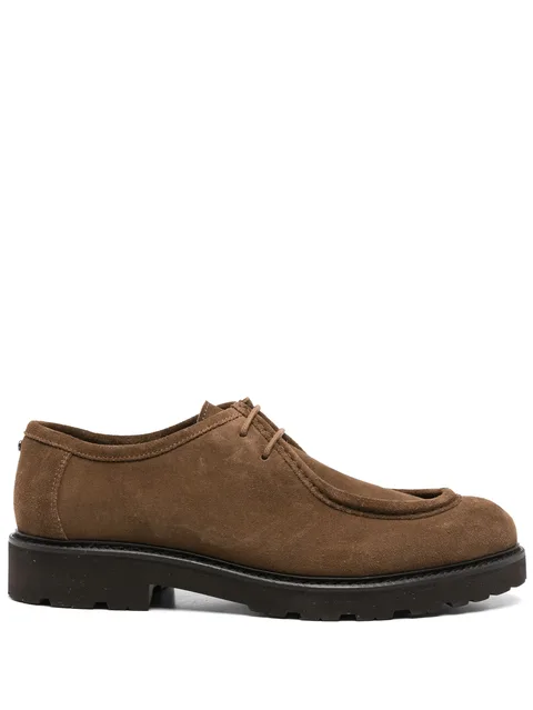 suede lace-up shoes