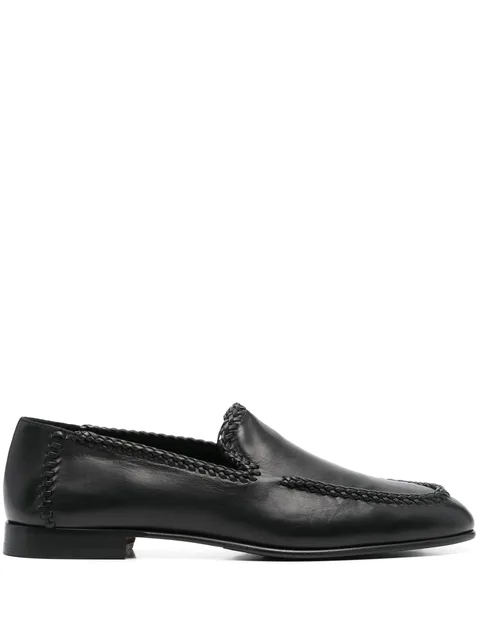 leather loafers