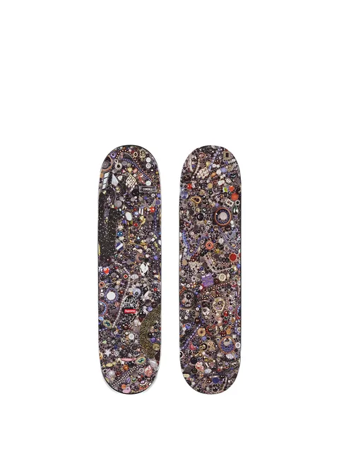 скейтборд с графичным принтом из коллаборации с Mike Kelley