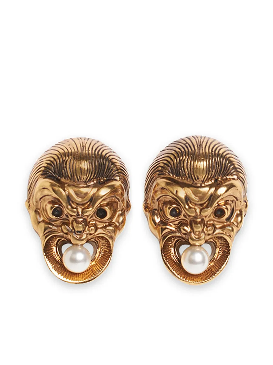 серьги Masks с жемчугом 2