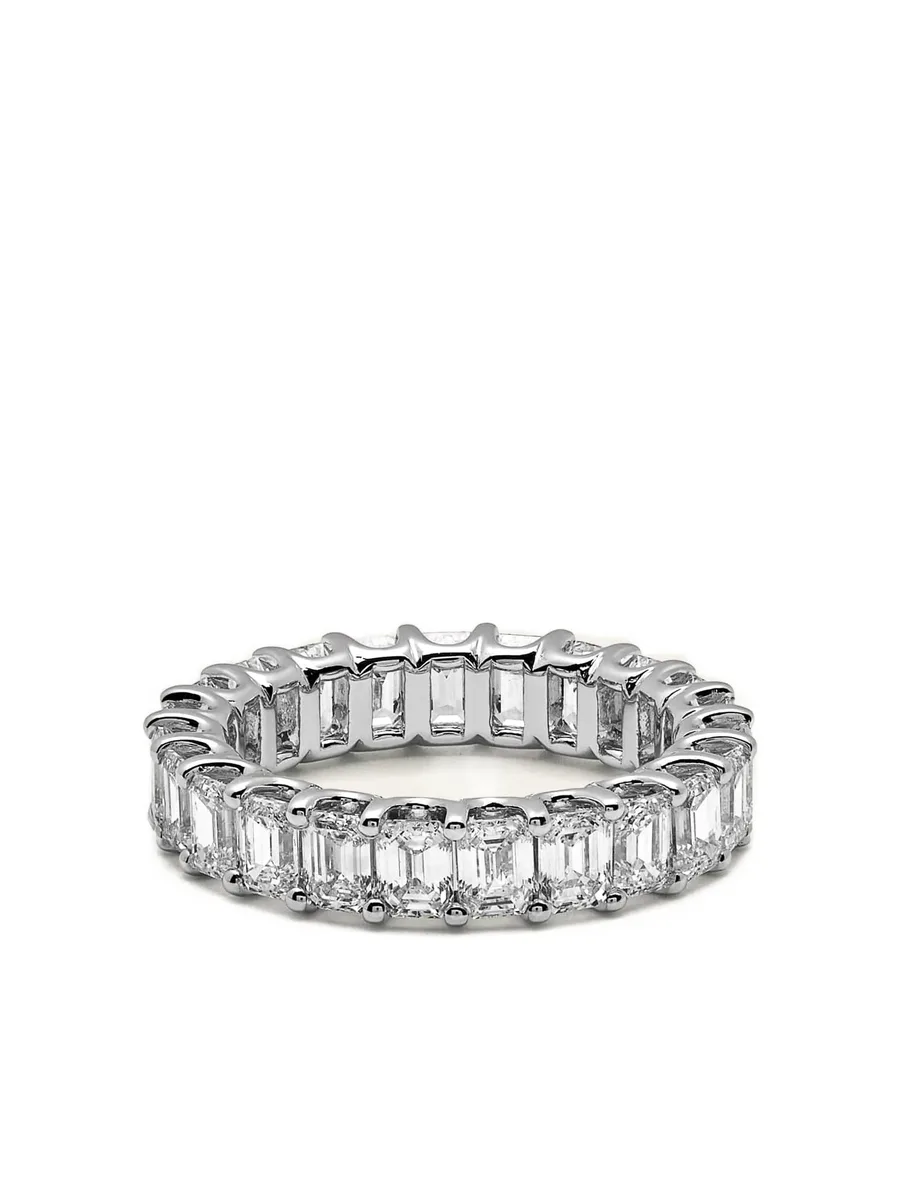 кольцо Eternity Band из белого золота с бриллиантами 2