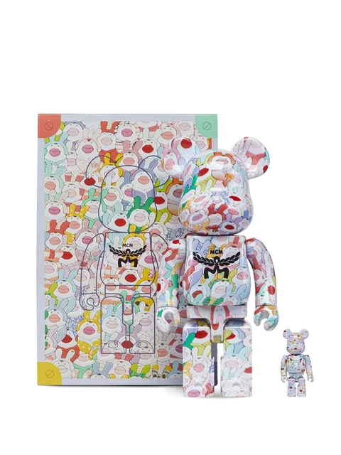 x Be@rbrick graphic-print figure set