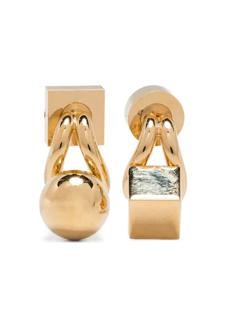 The Nodo shape-embellished earrings