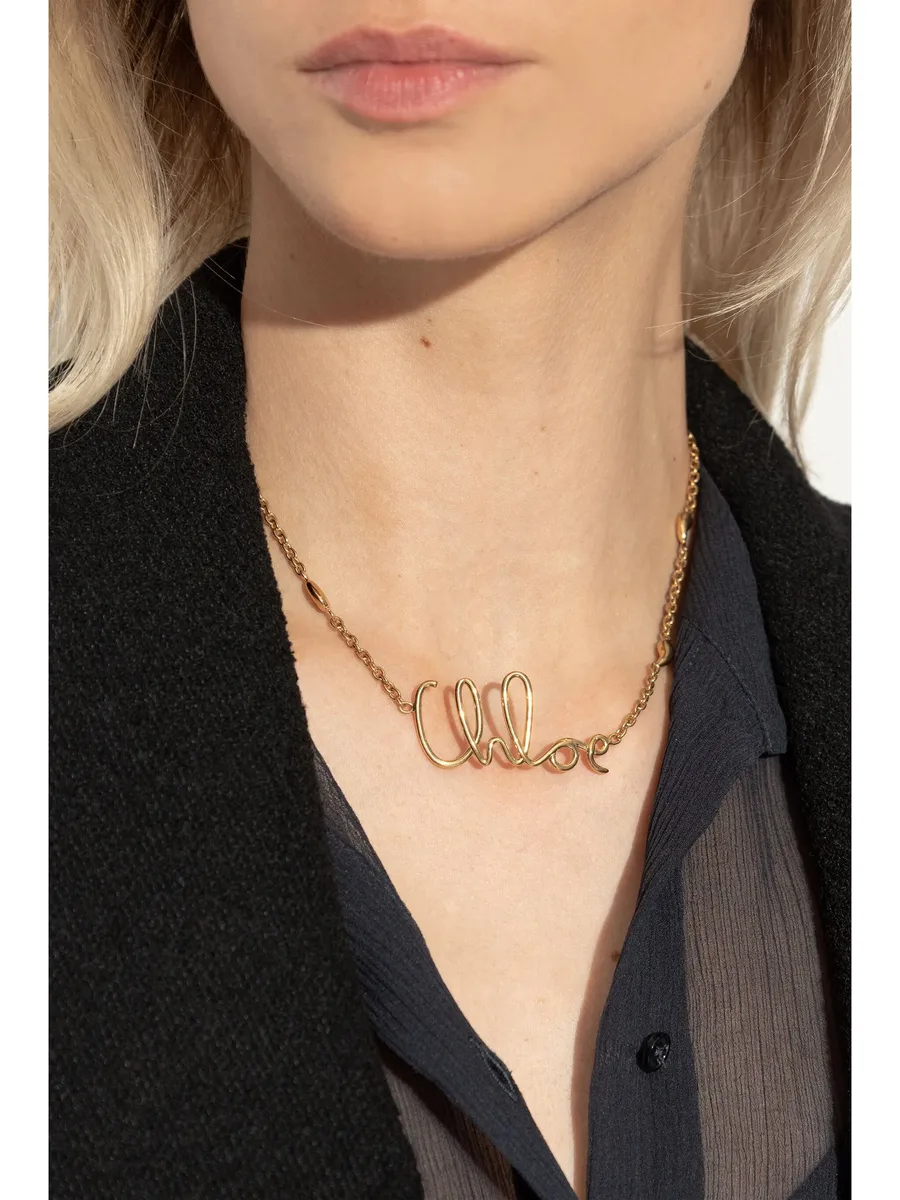 колье The Chloé с логотипом 4