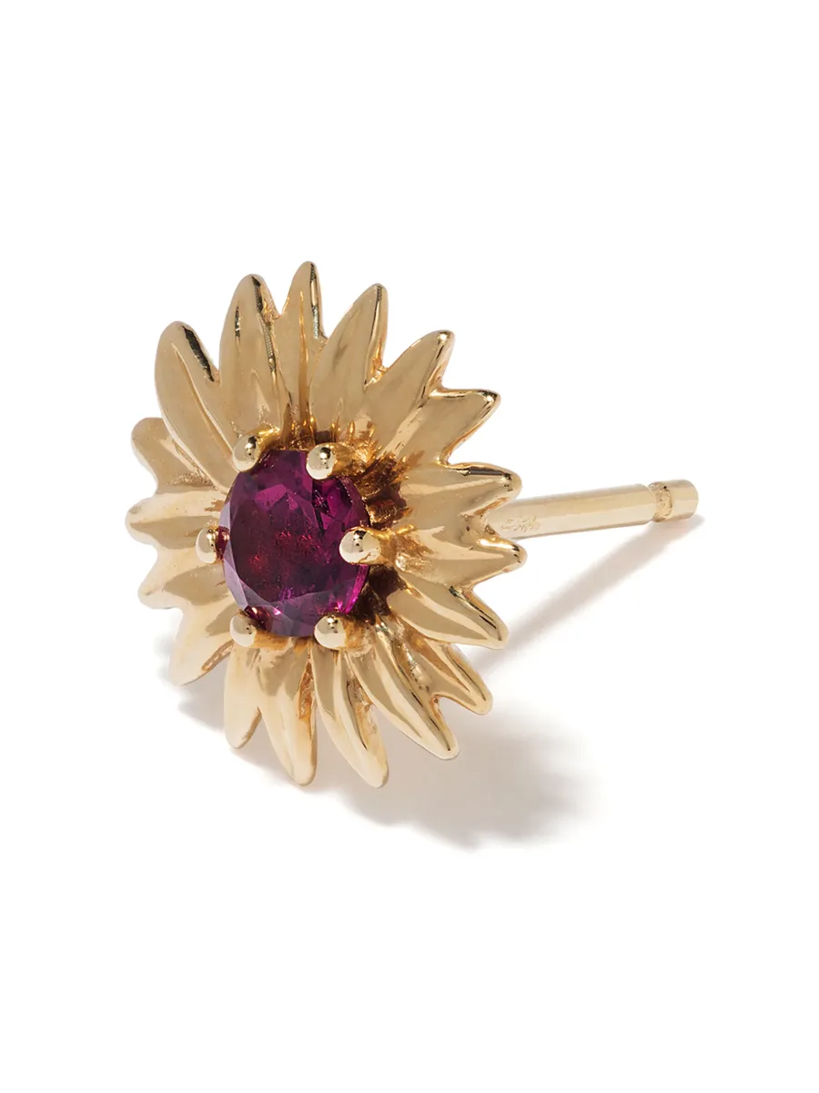 серьга Bouquet из желтого золота 6