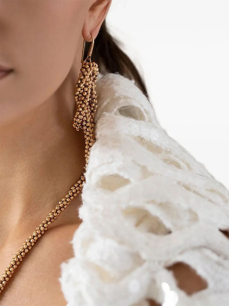 knot-detail drop earrings 4