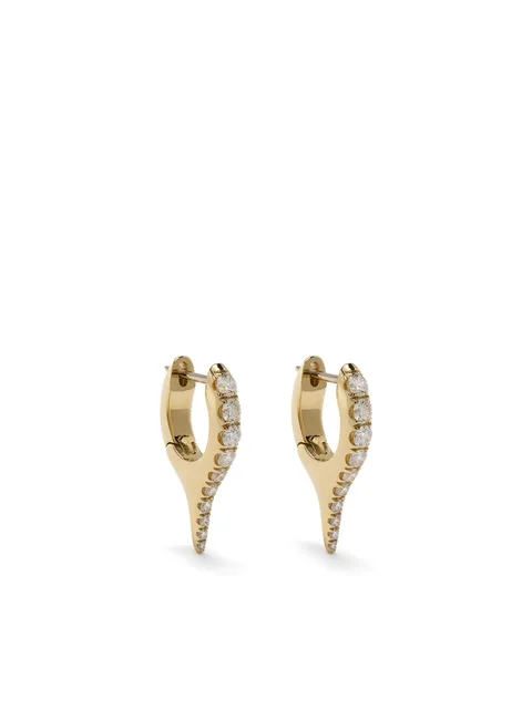 серьги Lola Needle из желтого золота с бриллиантами