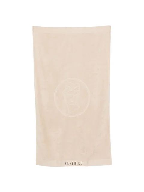 logo-embroidered towel
