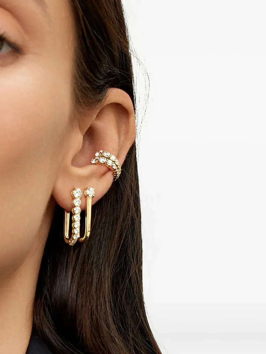 серьги Aria из желтого золота с бриллиантами 4