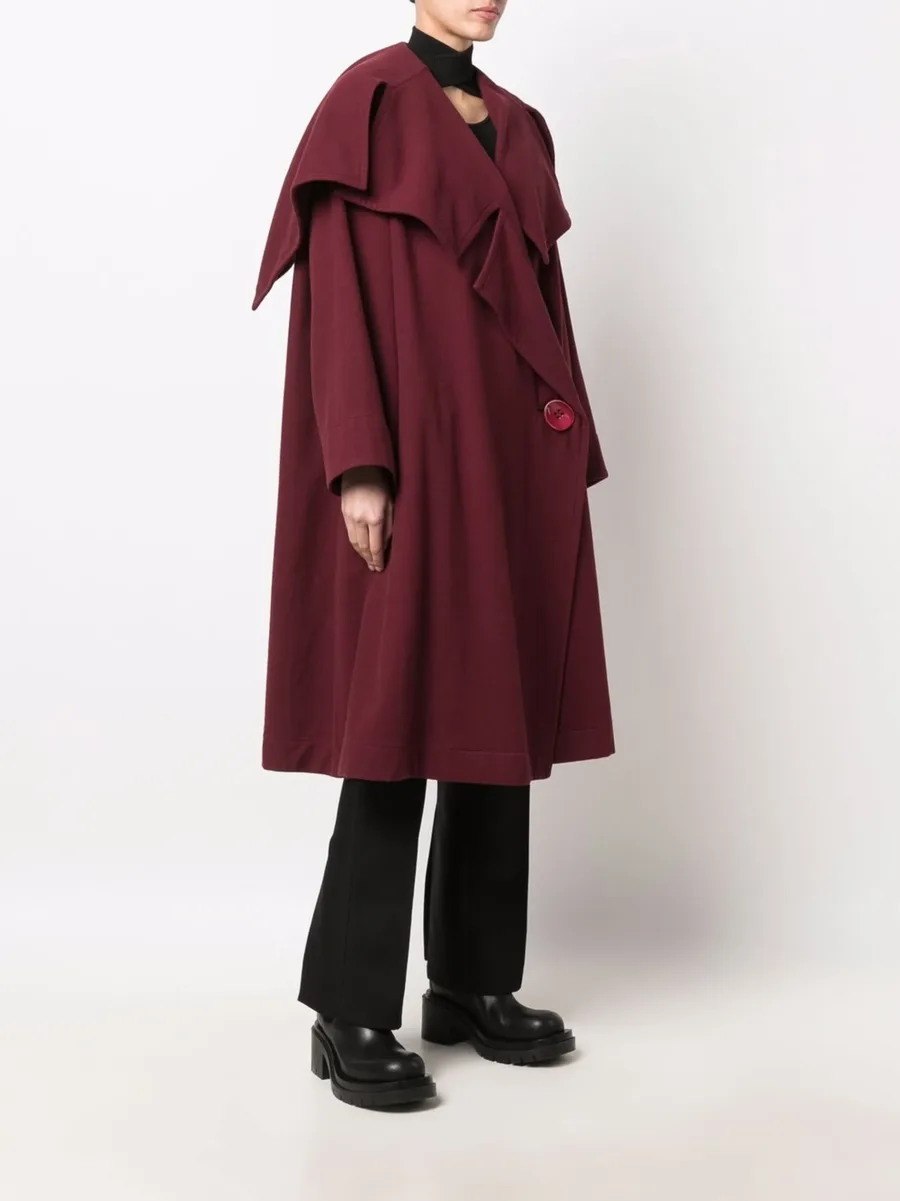1980s oversized pleated coat 6