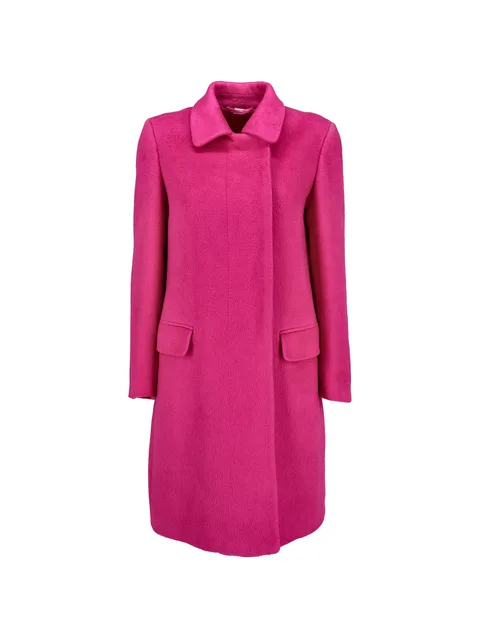 concealed-front flap-pocket coat