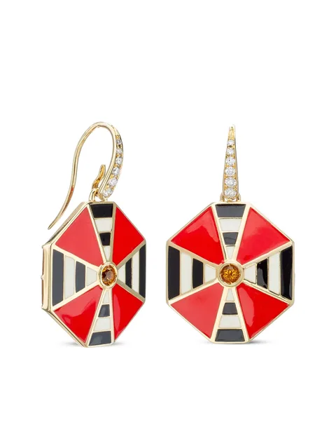 18K yellow gold Shopping Time earrings