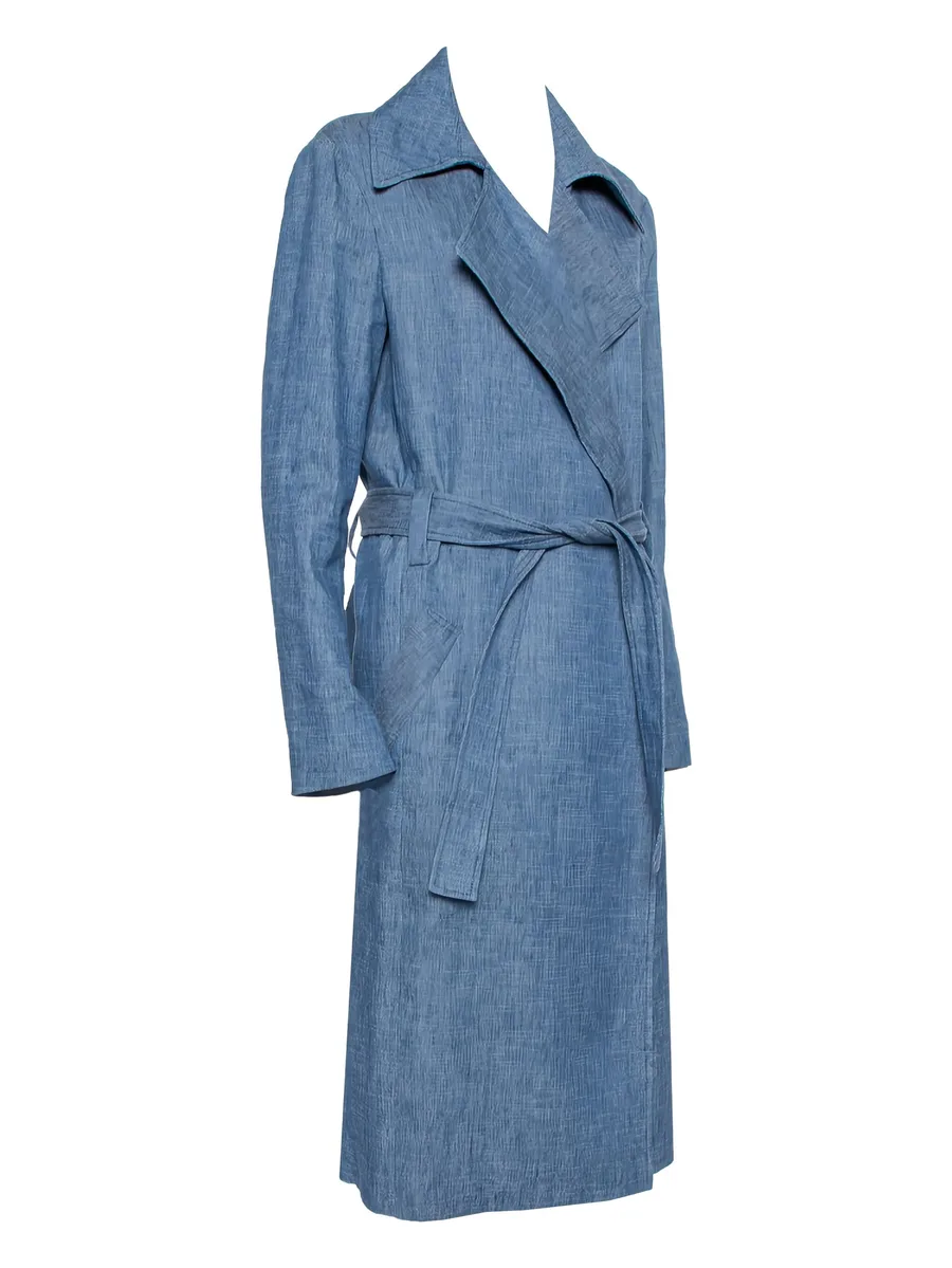 denim belted coat 4