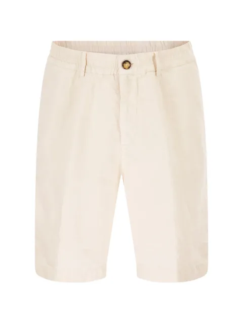 elasticated-waist shorts