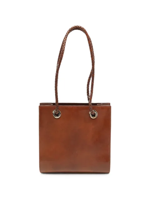 Panthère braided handle tote bag