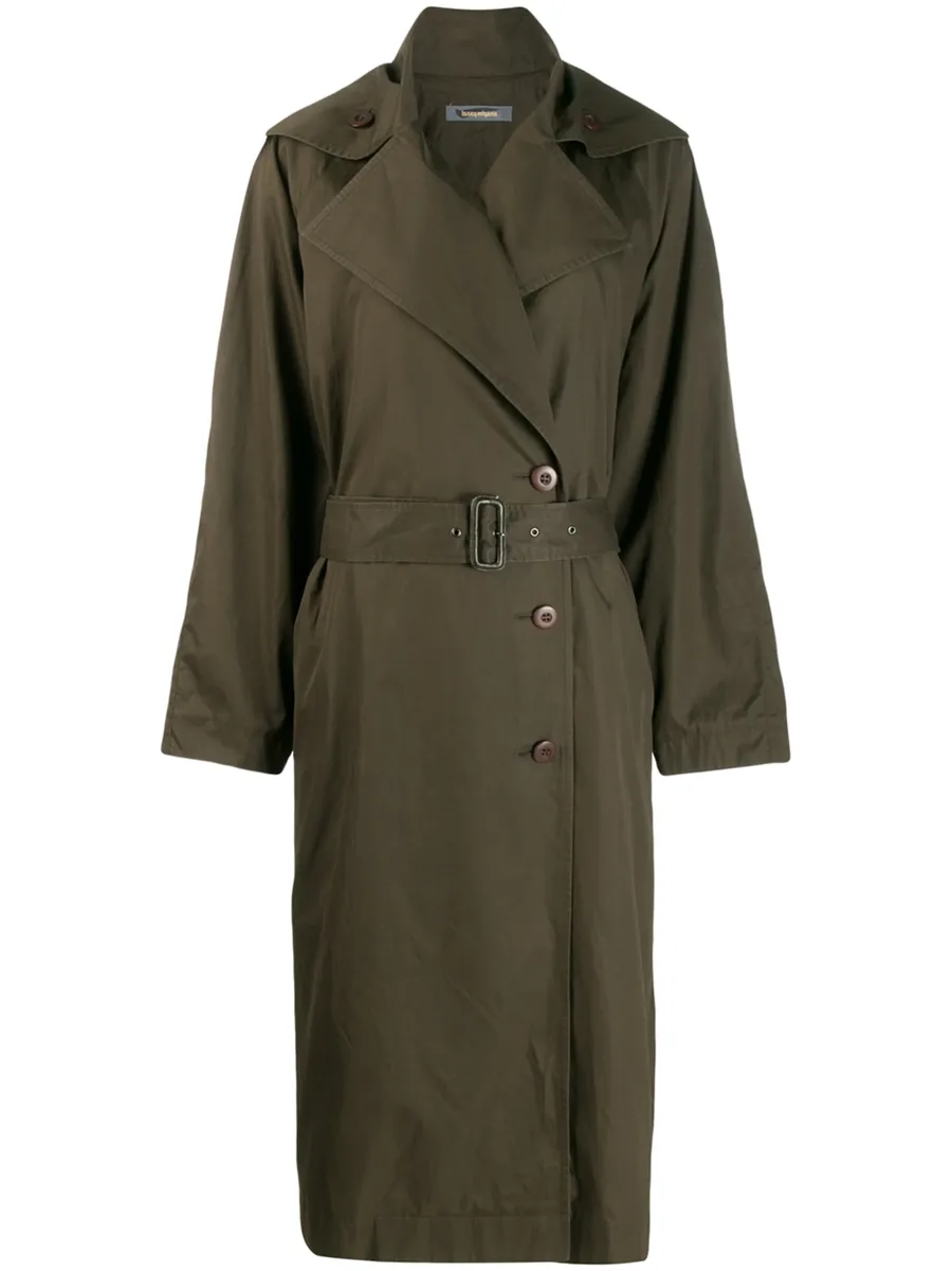 1980s oversized trench coat 2